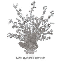 12 Pack Bulk Star Graduation Party Centerpiece - silver