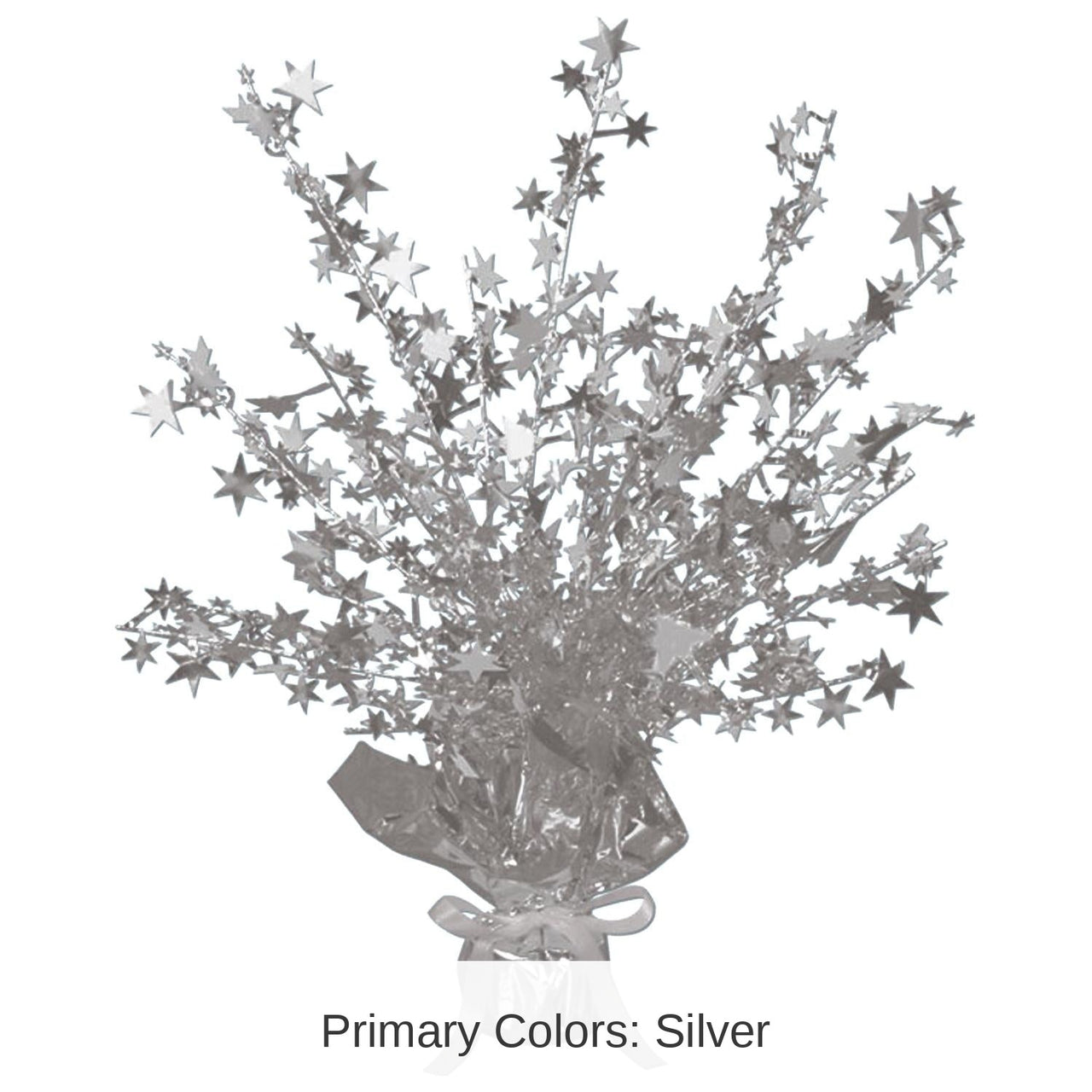 12 Pack Bulk Star Graduation Party Centerpiece - silver