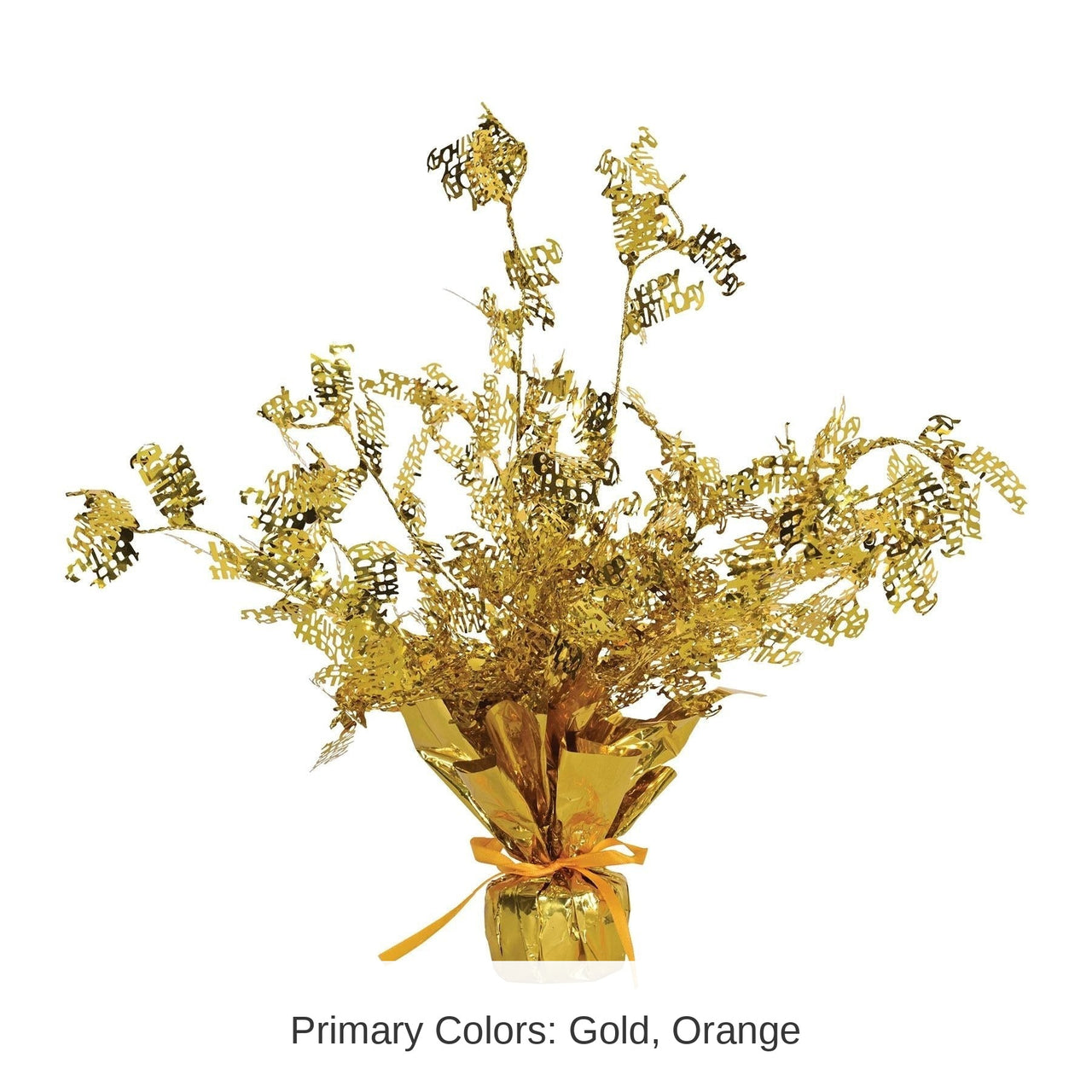 12 Pack Bulk Birthday Centerpiece gold