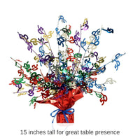 12 Pack Bulk 50th Birthday Party Centerpiece - multi-color