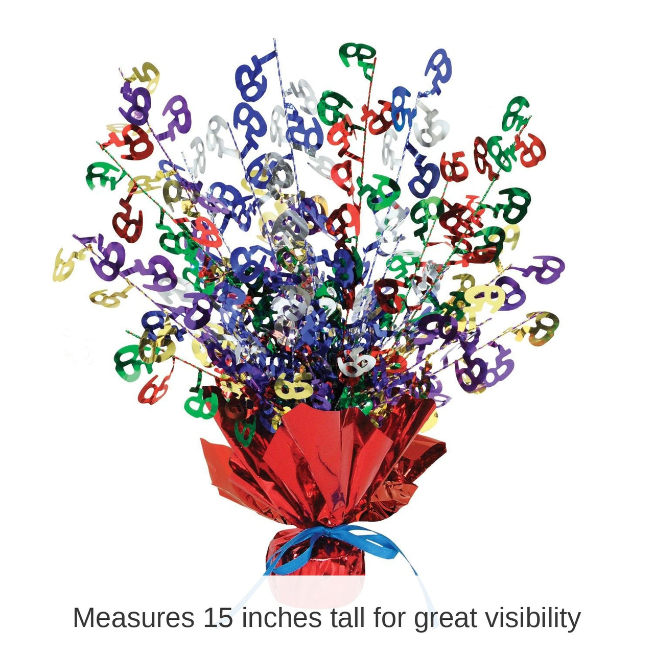 12 Pack Bulk 65th Birthday Party Centerpiece