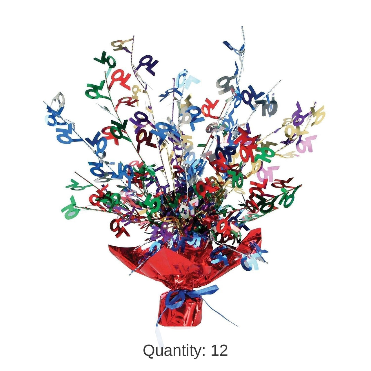 12 Pack Bulk 70th Birthday Party Centerpiece