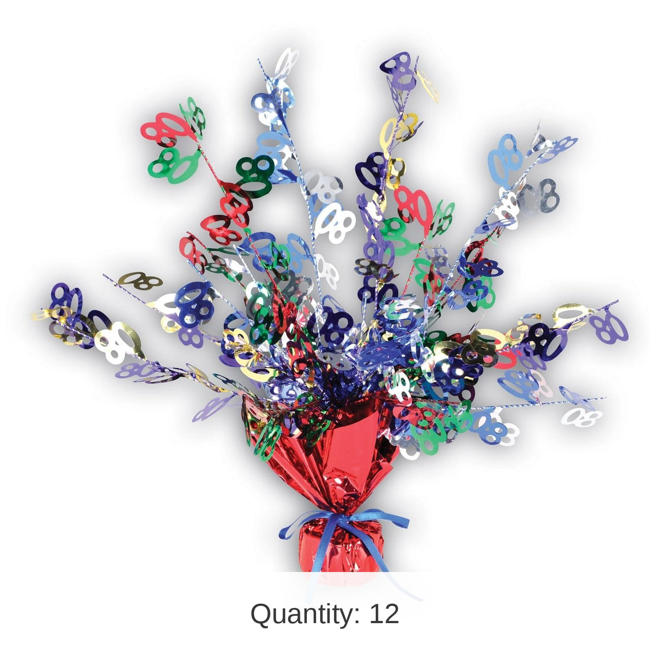 12 Pack Bulk 80th Birthday Party Centerpiece