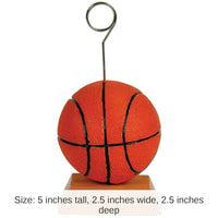 6 Pack Bulk Basketball Party Photo/Balloon Holder