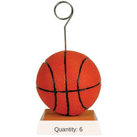 6 Pack Bulk Basketball Party Photo/Balloon Holder