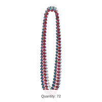 72 Pack Bulk Star Party Bead Necklaces
