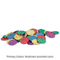 1200 Pack Bulk Plastic Party Coins - Asst colors