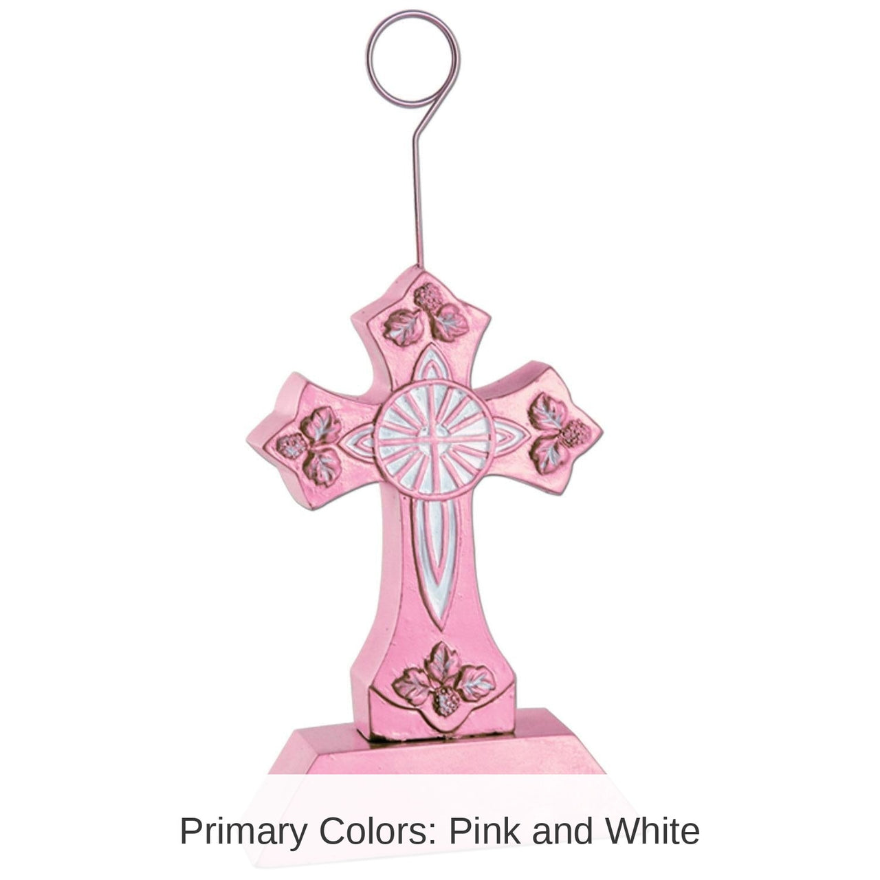 6 Pack Bulk Cross Party Photo/Balloon Holder - pink