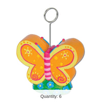 6 Pack Bulk Butterfly Photo/Balloon Holder