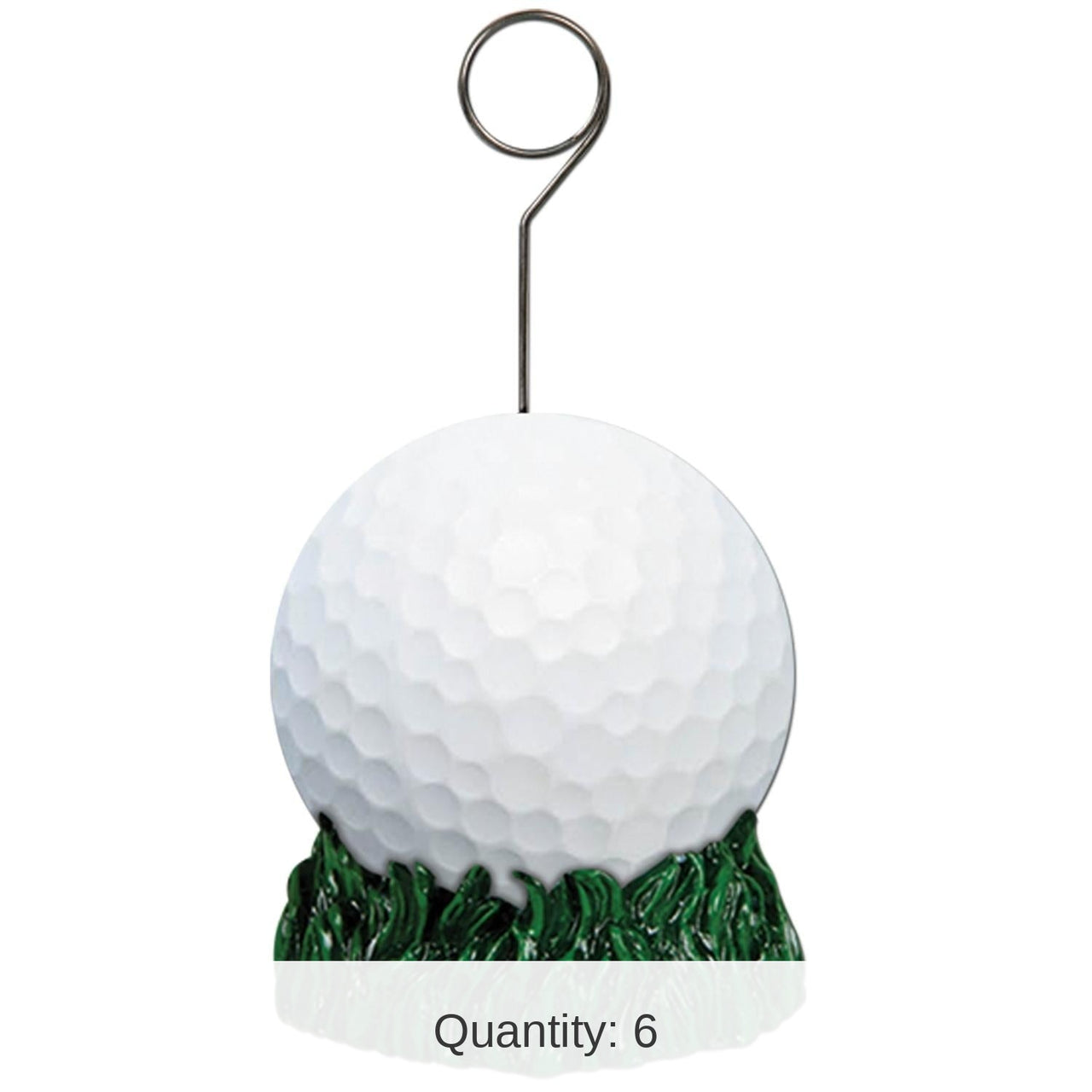 6 Pack Bulk Golf Ball Party Photo/Balloon Holder