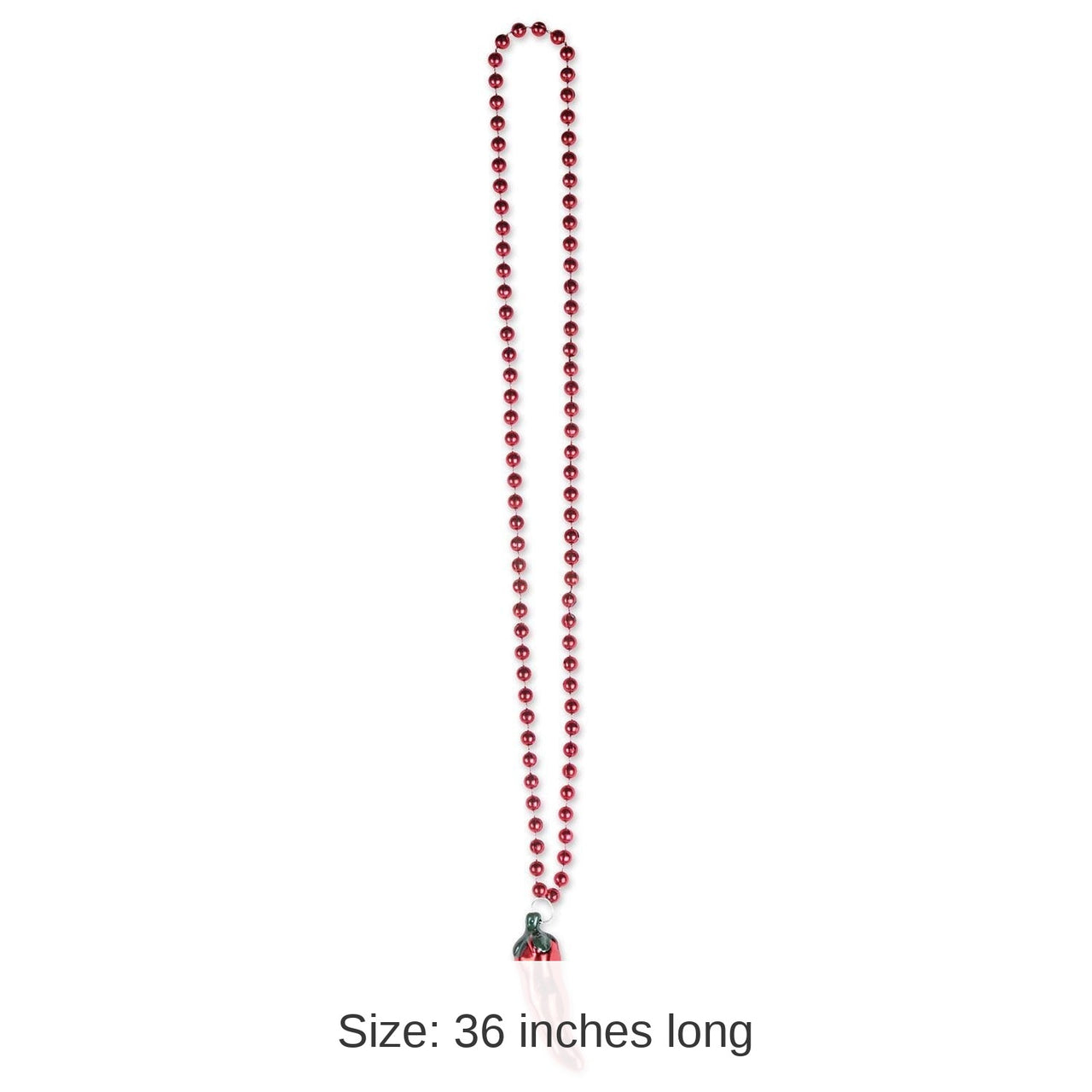 12 Pack Bulk Fiesta Bead Necklaces with Chili Pepper Medallion