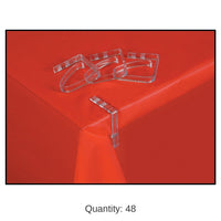 48 Pack Bulk Sure-Hold Party Tablecover Clips
