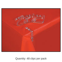 48 Pack Bulk Sure-Hold Party Tablecover Clips