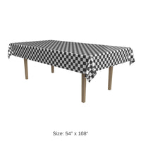 12 Pack Bulk Checkered Party Tablecover