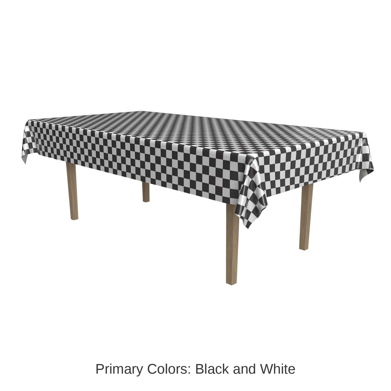 12 Pack Bulk Checkered Party Tablecover