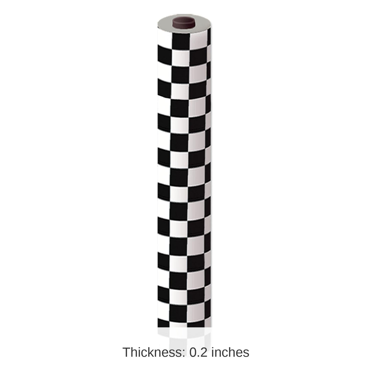 Black & White Plastic Checkered Party Table Roll
