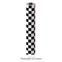 Black & White Plastic Checkered Party Table Roll