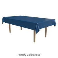 Bulk 12 Pack Bulk Blue Plastic Rectangular Party Tablecover