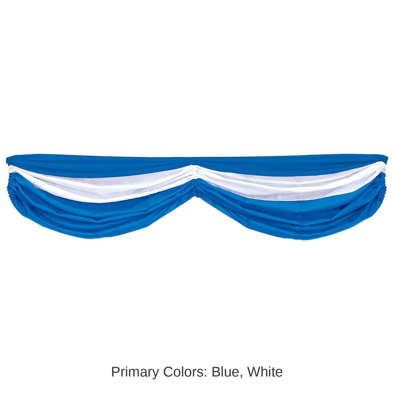 6 Pack Bulk Oktoberfest Fabric Bunting- Solid Blue and White