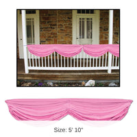 6 Pack Bulk Baby Shower Fabric Bunting - pink
