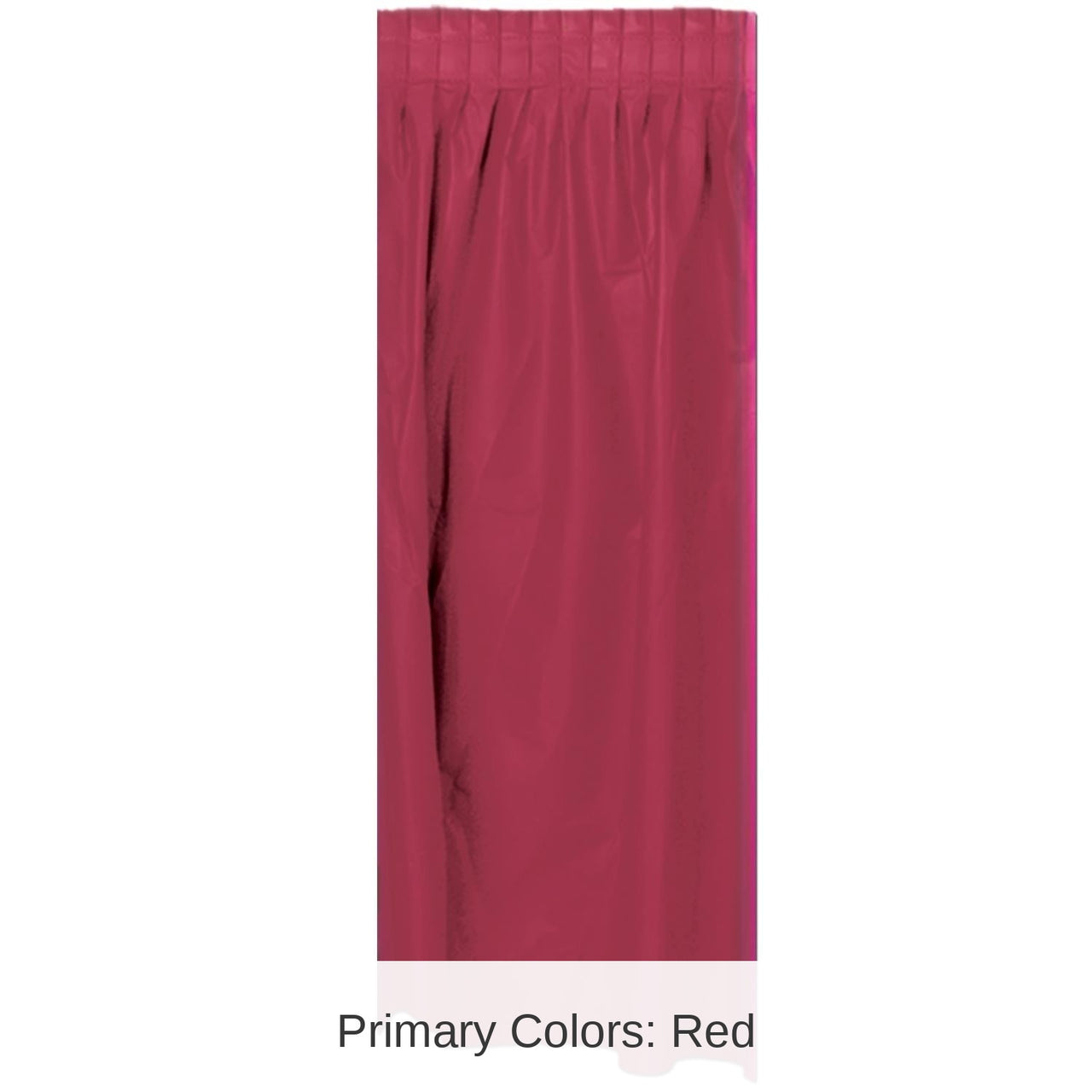 Bulk 6 Pack Bulk Burgundy Plastic Party Table Skirt - self-adhesive