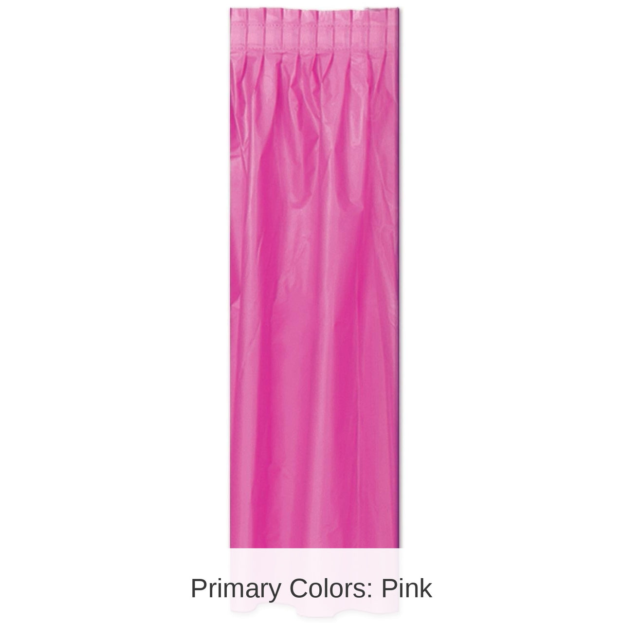 Bulk 6 Pack Bulk Cerise Plastic Party Table Skirt - self-adhesive