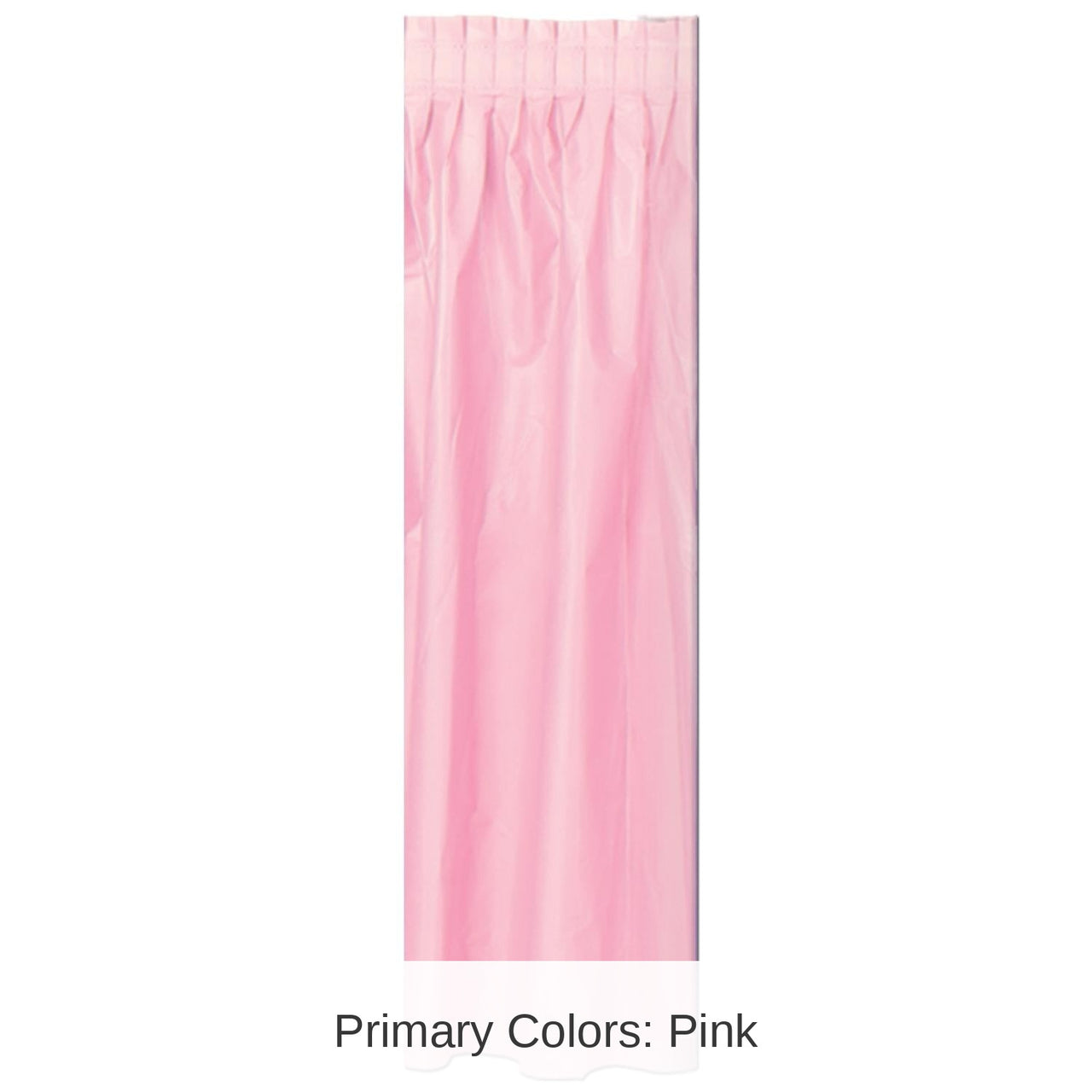 Bulk 6 Pack Bulk Pink Plastic Party Table Skirt - self-adhesive