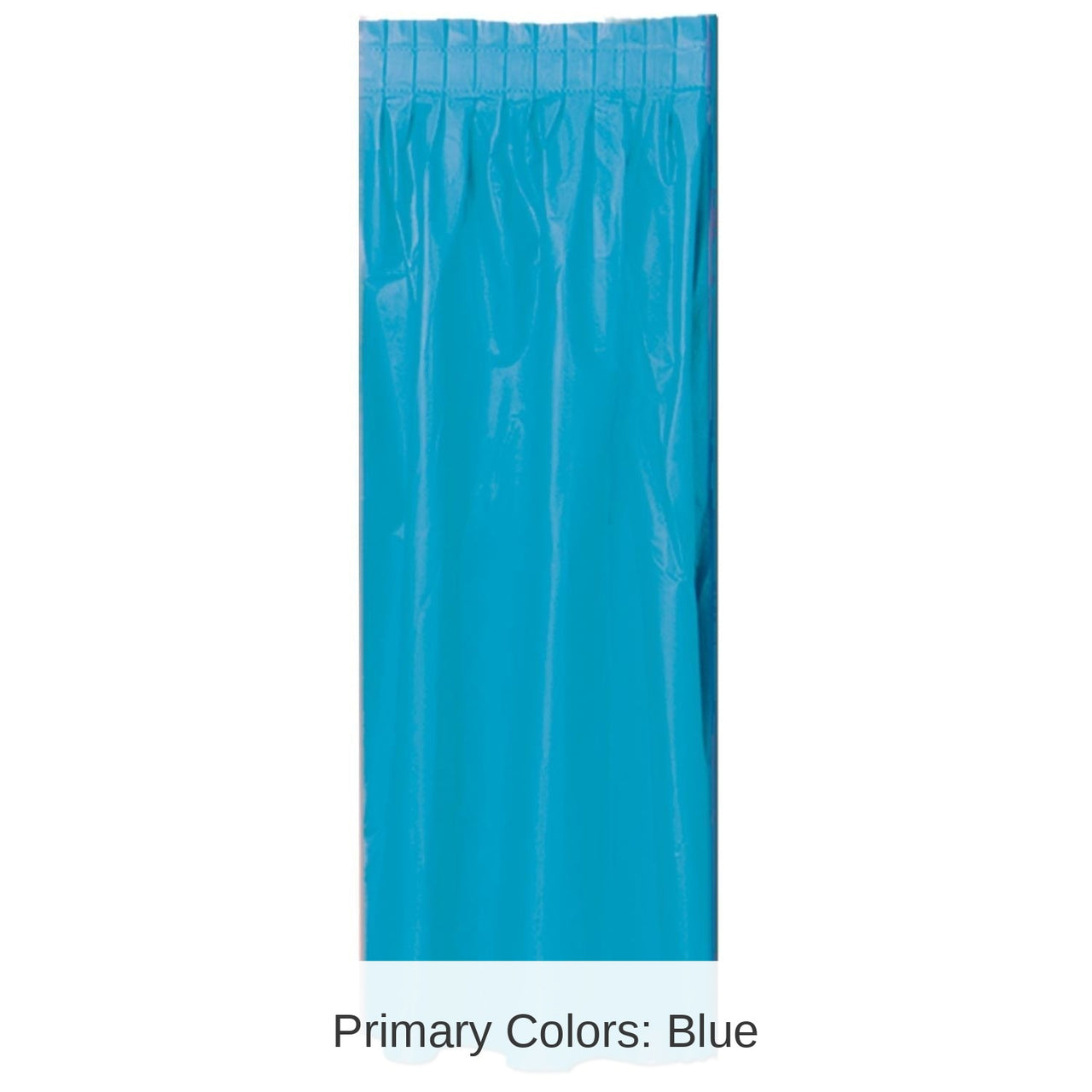 Bulk 6 Pack Bulk Turquoise Plastic Party Table Skirt - self-adhesive