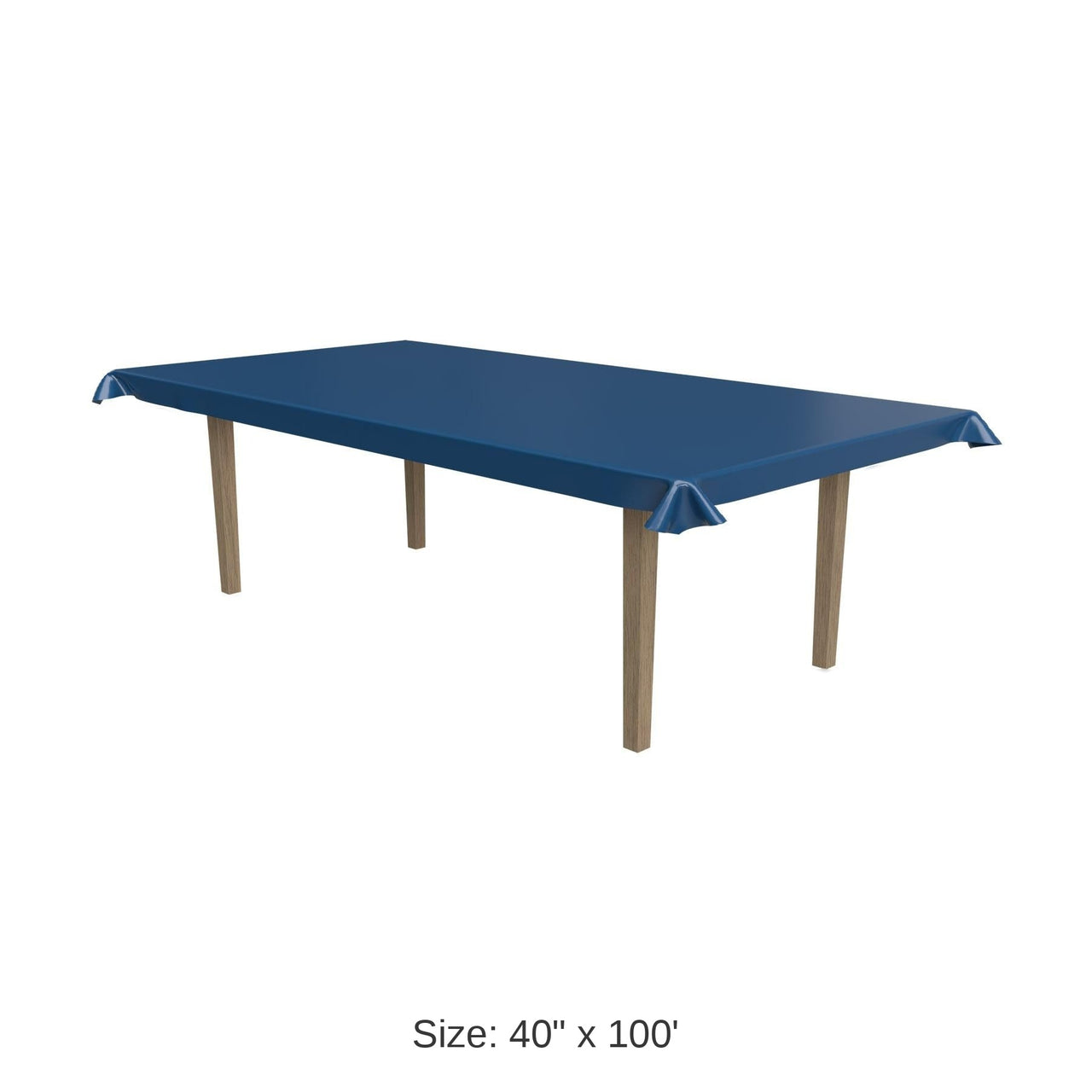 Plastic Party Table Roll - blue