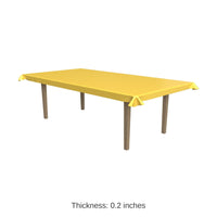 Golden-Yellow Plastic Party Table Roll