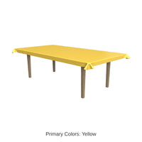 Golden-Yellow Plastic Party Table Roll
