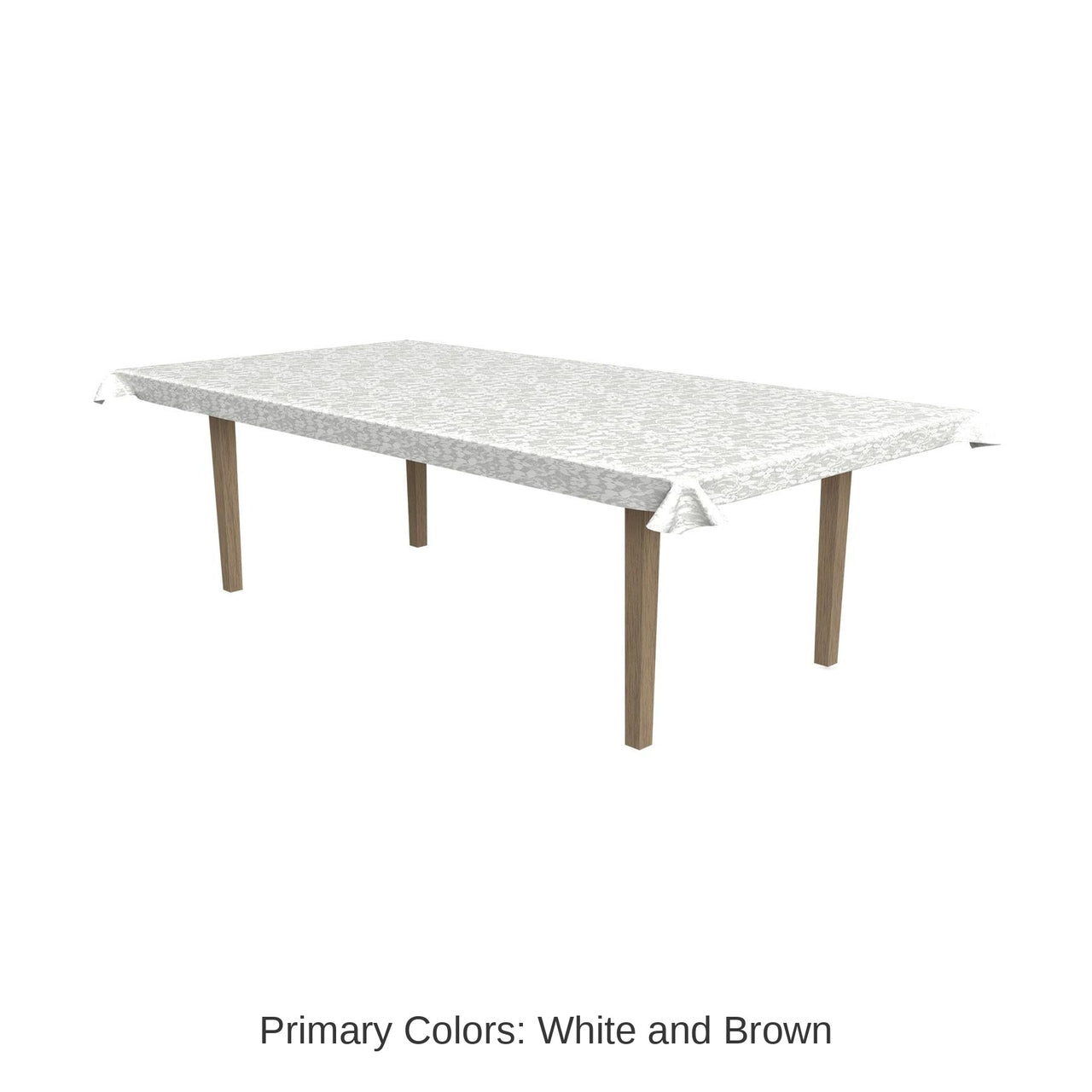 White Plastic Lace Table Roll