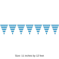 12 Pack Bulk 12 ft. Oktoberfest Pennant Banner (Triangle)