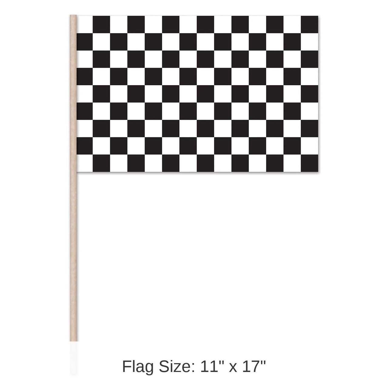 144 Pack Bulk Checkered Party Flag - Plastic
