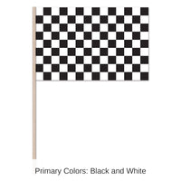 144 Pack Bulk Checkered Party Flag - Plastic