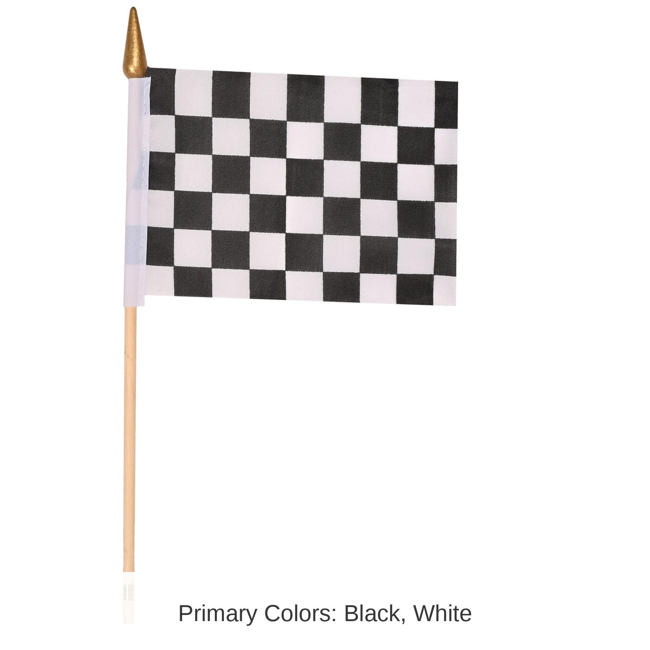 12 Pack Bulk 4 inch x 6 inch Checkered Party Flag - Fabric