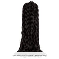 300 Pack Bulk Black Party Beads 7mm x 33 inch