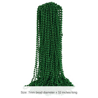 300 Pack Bulk Green Round Party Beads 7mm x 33 inch