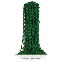 300 Pack Bulk Green Round Party Beads 7mm x 33 inch