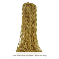 300 Pack Bulk Gold Party Beads 7mm x 33 inch