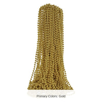300 Pack Bulk Gold Party Beads 7mm x 33 inch