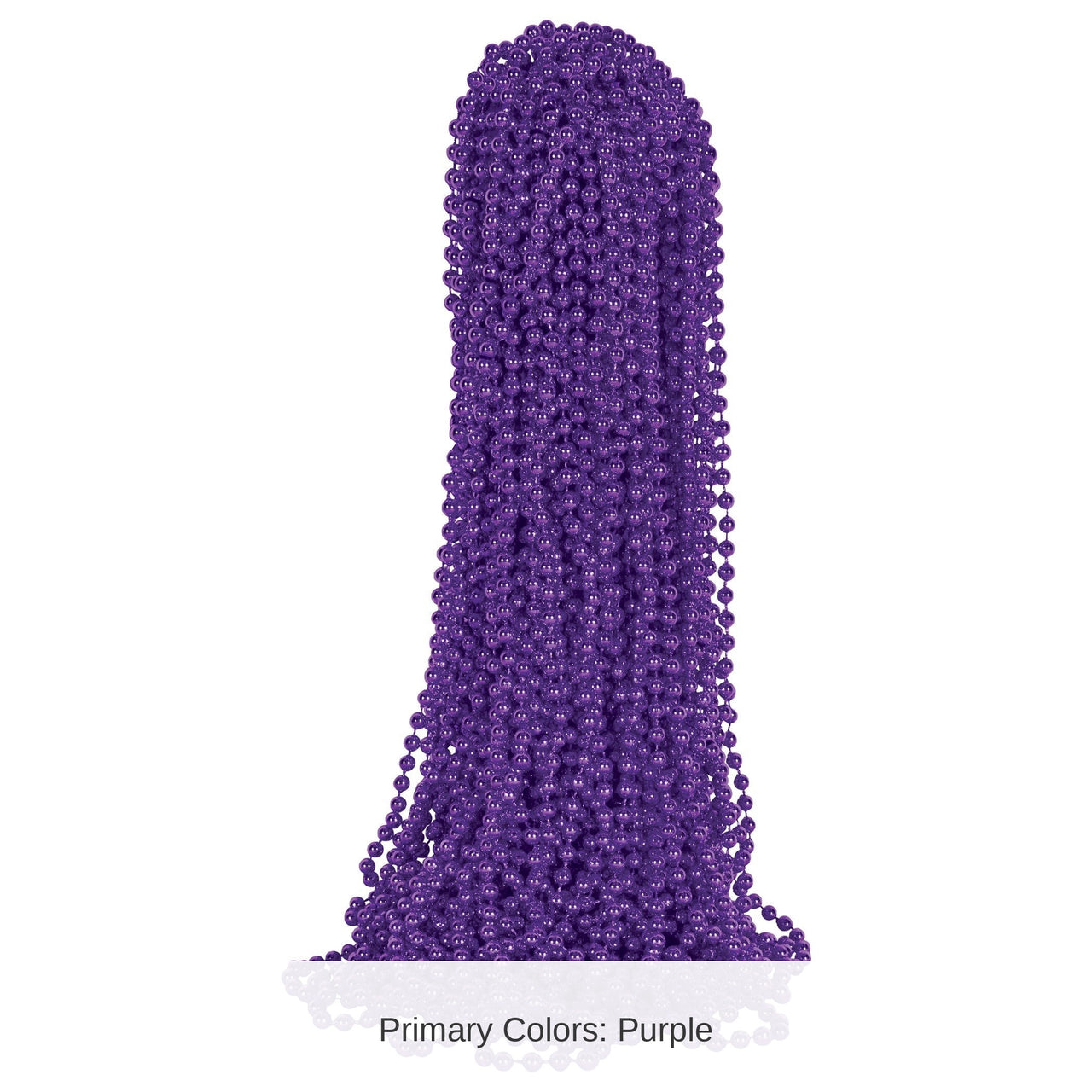300 Pack Bulk Purple Round Party Beads 7mm x 33 inch