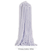 300 Pack Bulk White Party Beads 7mm x 33 inch