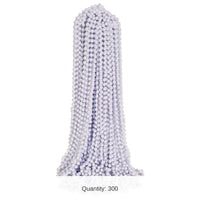 300 Pack Bulk White Party Beads 7mm x 33 inch