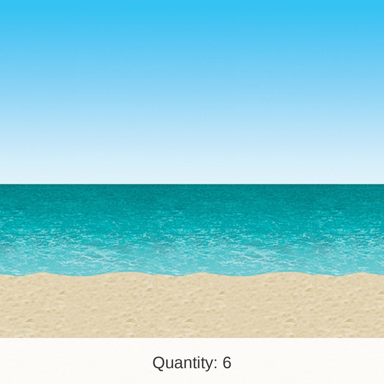 6 Pack Bulk Luau Party Ocean/Beach Backdrop