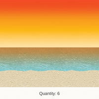 6 Pack Bulk Luau Sunset Backdrop
