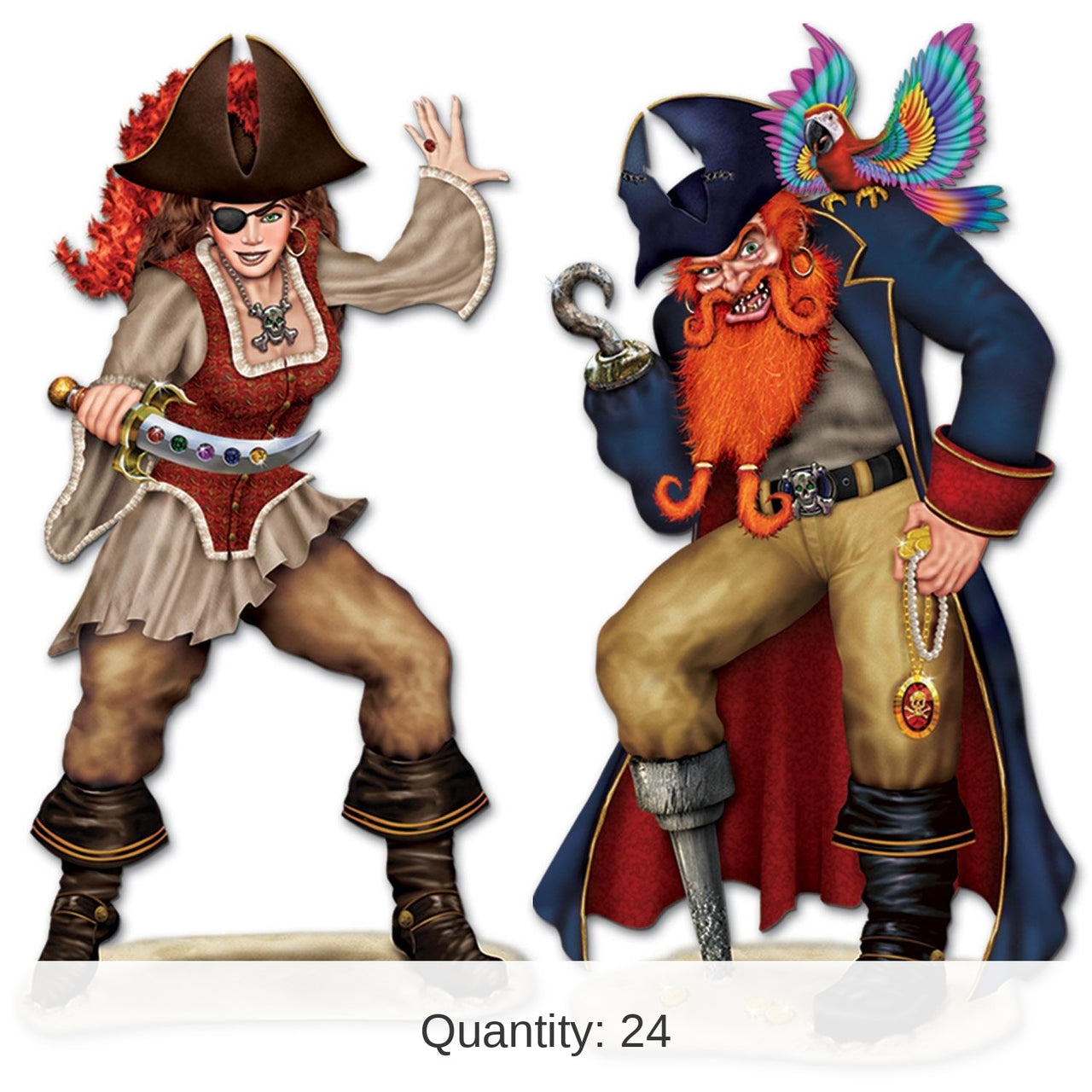 24 Pack Bulk Bonny Blade/Calico Jack Party Props