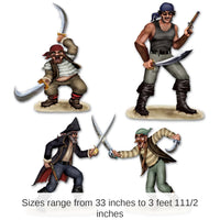 36 Piece Bulk Dueling Pirate/Bandit Party Props