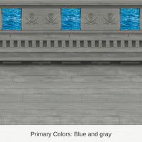 6 Pack Bulk Pirate Ship Party Backdrop