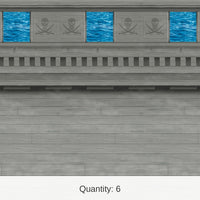 6 Pack Bulk Pirate Ship Party Backdrop